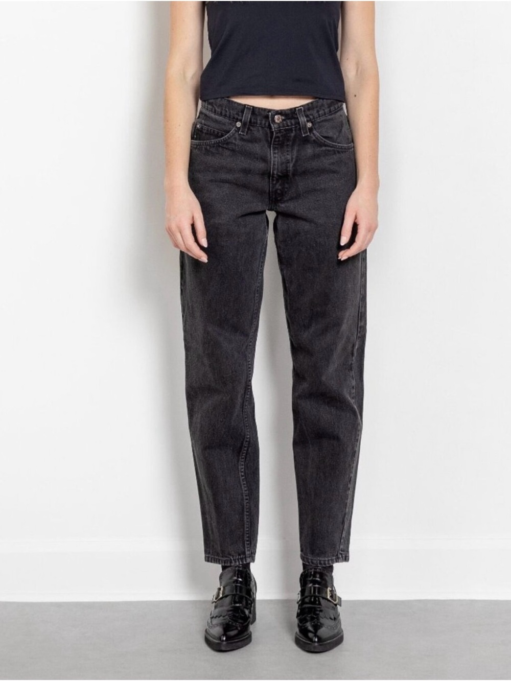 Vintage 1990s Levi's 550 Black Washed Jeans - Picture 6 of 7